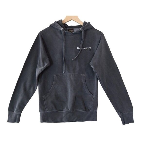 Harbour Surfboards Mens Sz M Surf Aesthetic Hooded Sweatshirt Hoodie Y2k Vintage - Picture 2 of 8